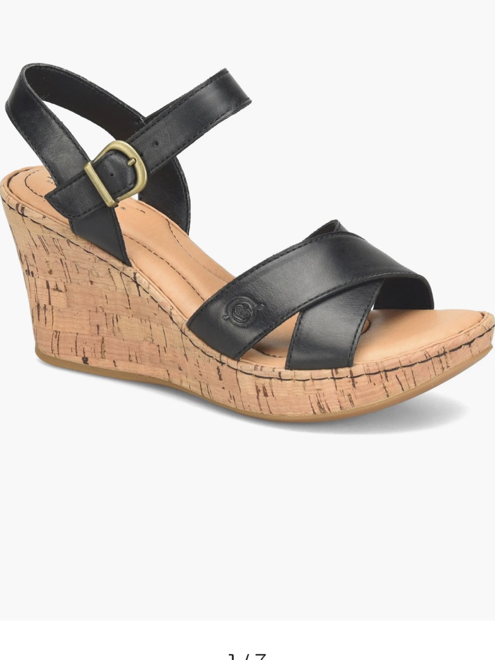 NWT Born Alaina Platform Wedge Sandal in size 8